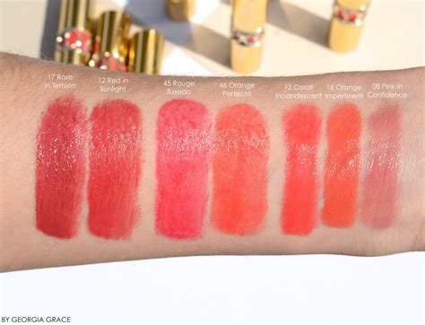 ysl rouge volupte shine swatches 44|YSL rouge volupté shine lipstick.